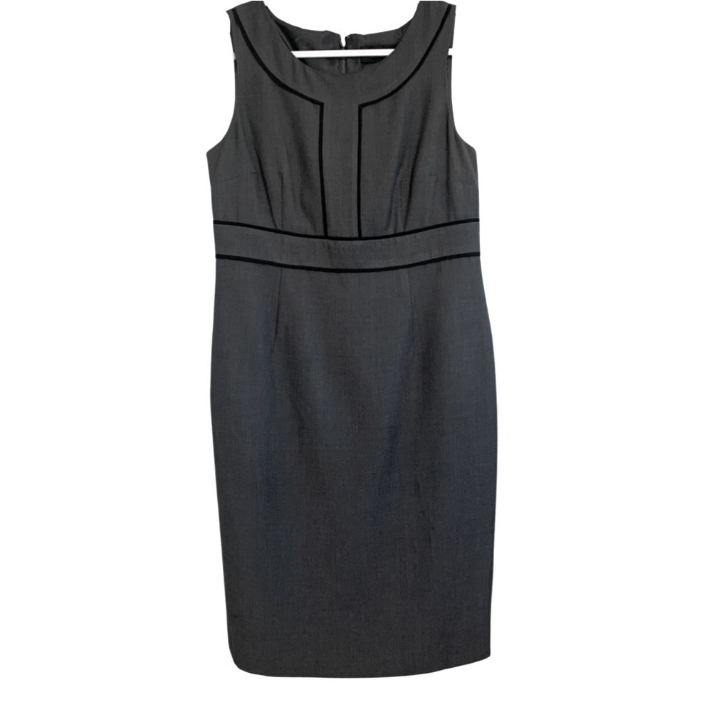 Black Label by Evan-Picone Women’s Gray Knee Length Dress